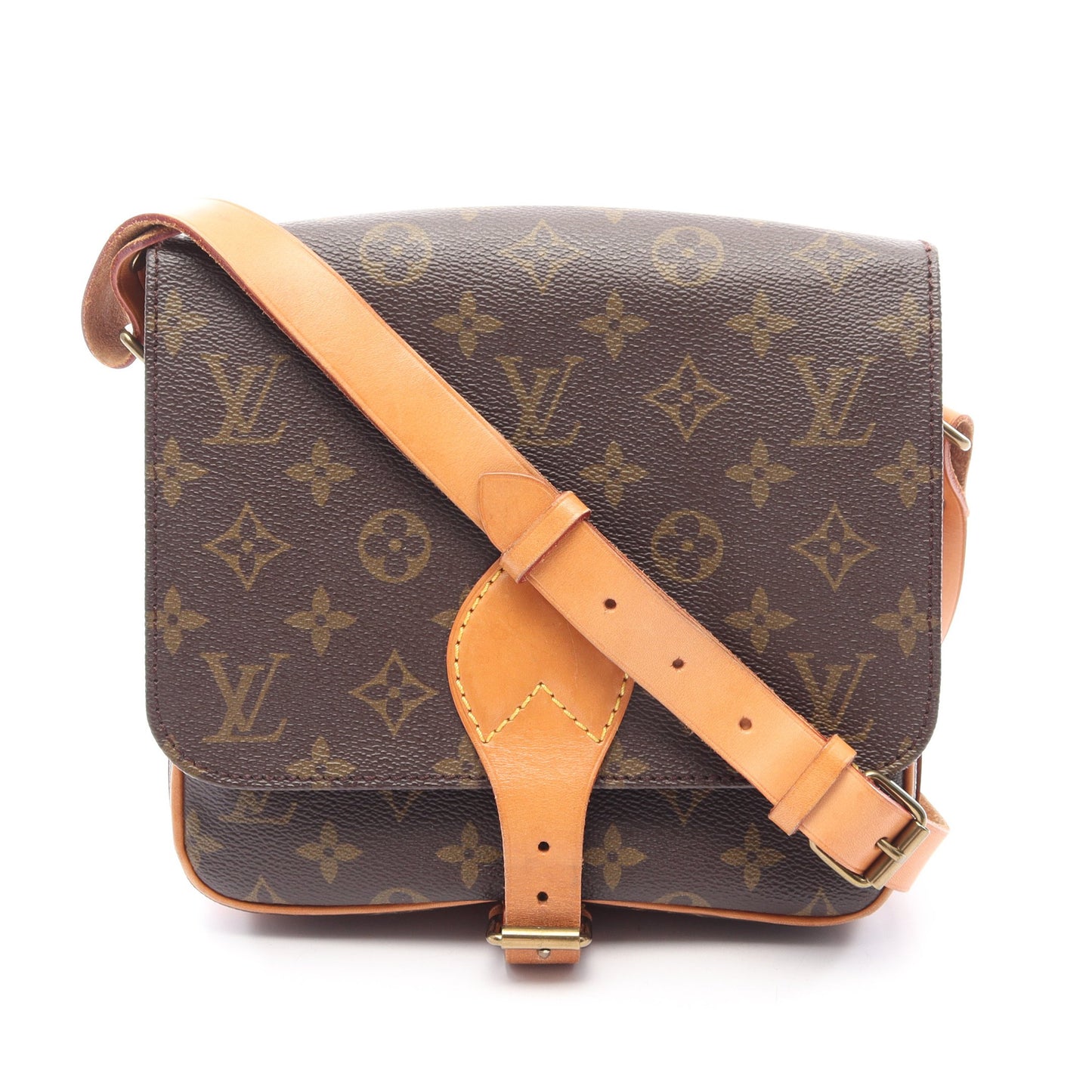 カルトシエールMM モノグラム ショルダーバッグ PVC レザー ブラウン ルイヴィトン バッグ LOUIS VUITTON