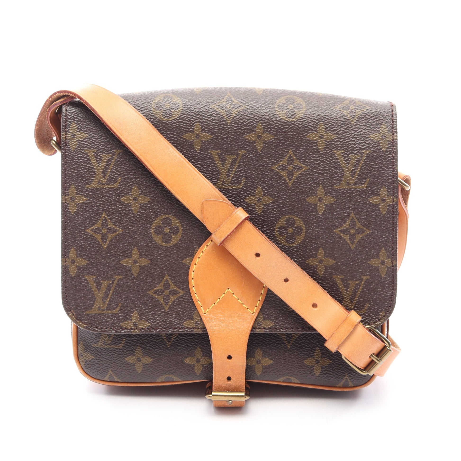 カルトシエールMM モノグラム ショルダーバッグ PVC レザー ブラウン ルイヴィトン バッグ LOUIS VUITTON