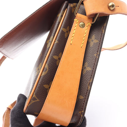 カルトシエールMM モノグラム ショルダーバッグ PVC レザー ブラウン ルイヴィトン バッグ LOUIS VUITTON
