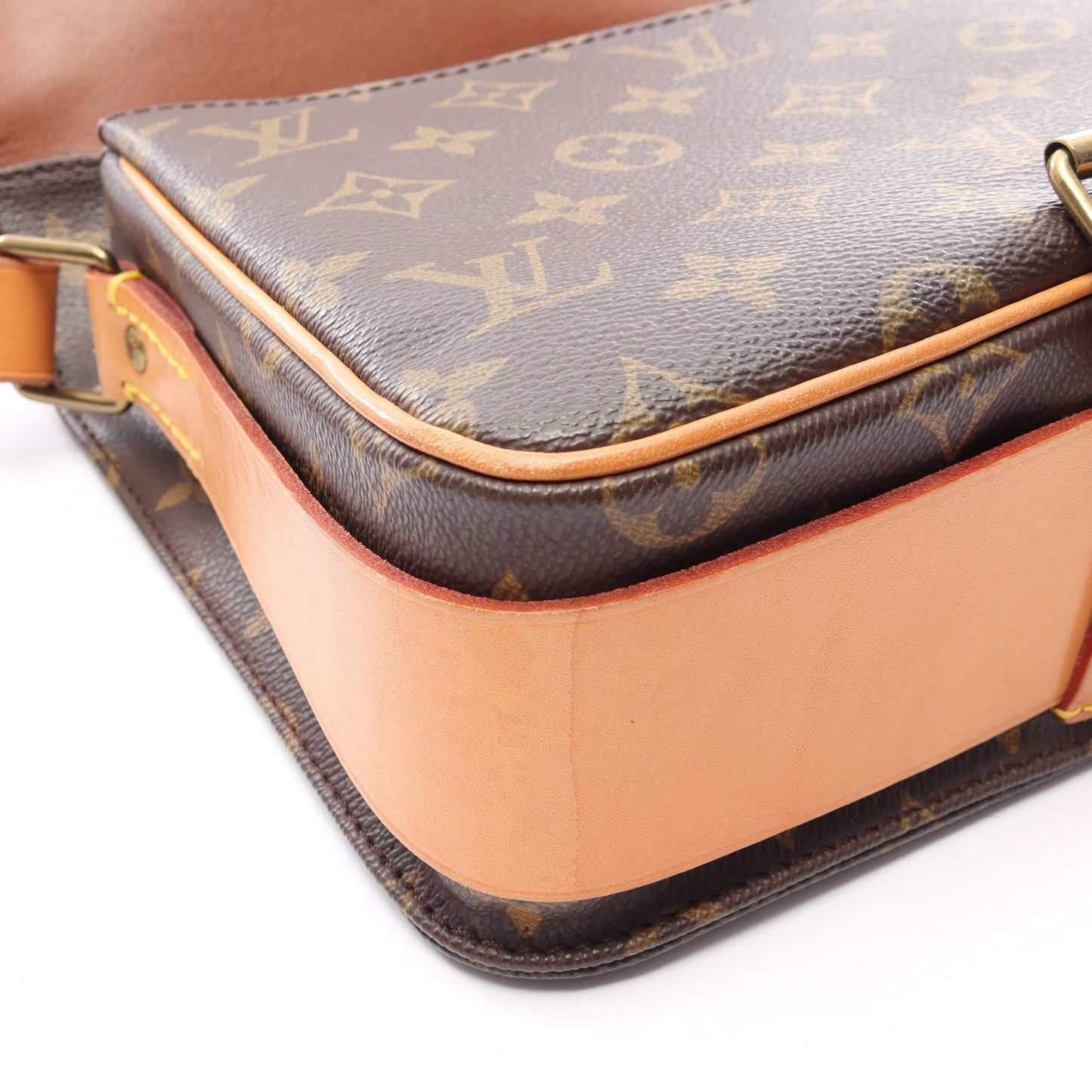 カルトシエールMM モノグラム ショルダーバッグ PVC レザー ブラウン ルイヴィトン バッグ LOUIS VUITTON