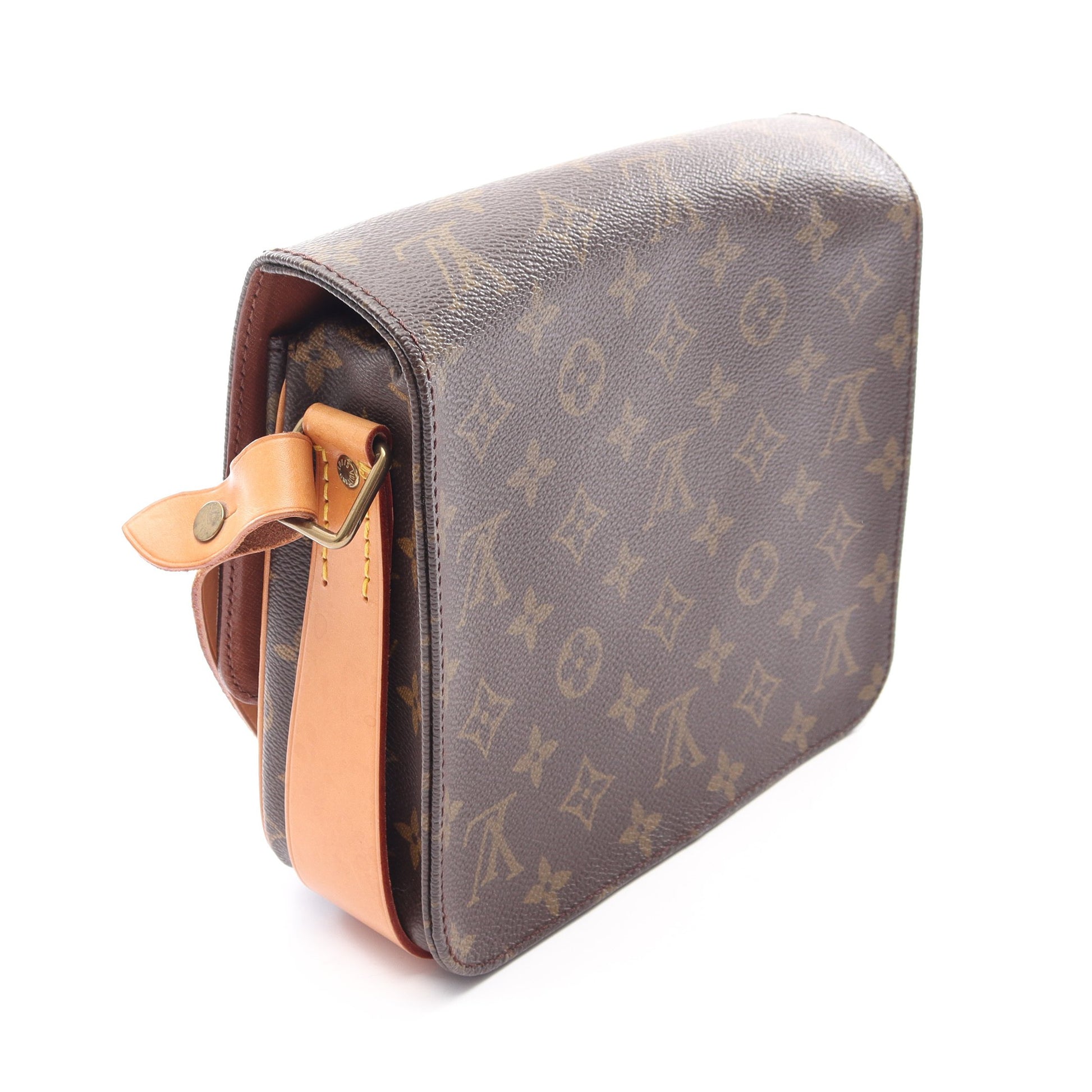 カルトシエールMM モノグラム ショルダーバッグ PVC レザー ブラウン ルイヴィトン バッグ LOUIS VUITTON