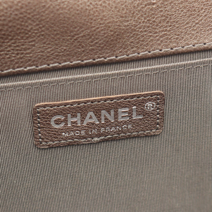 ボーイシャネル チェーンショルダーバッグ キャビアスキン ブロンズ シルバー金具 シャネル バッグ CHANEL
