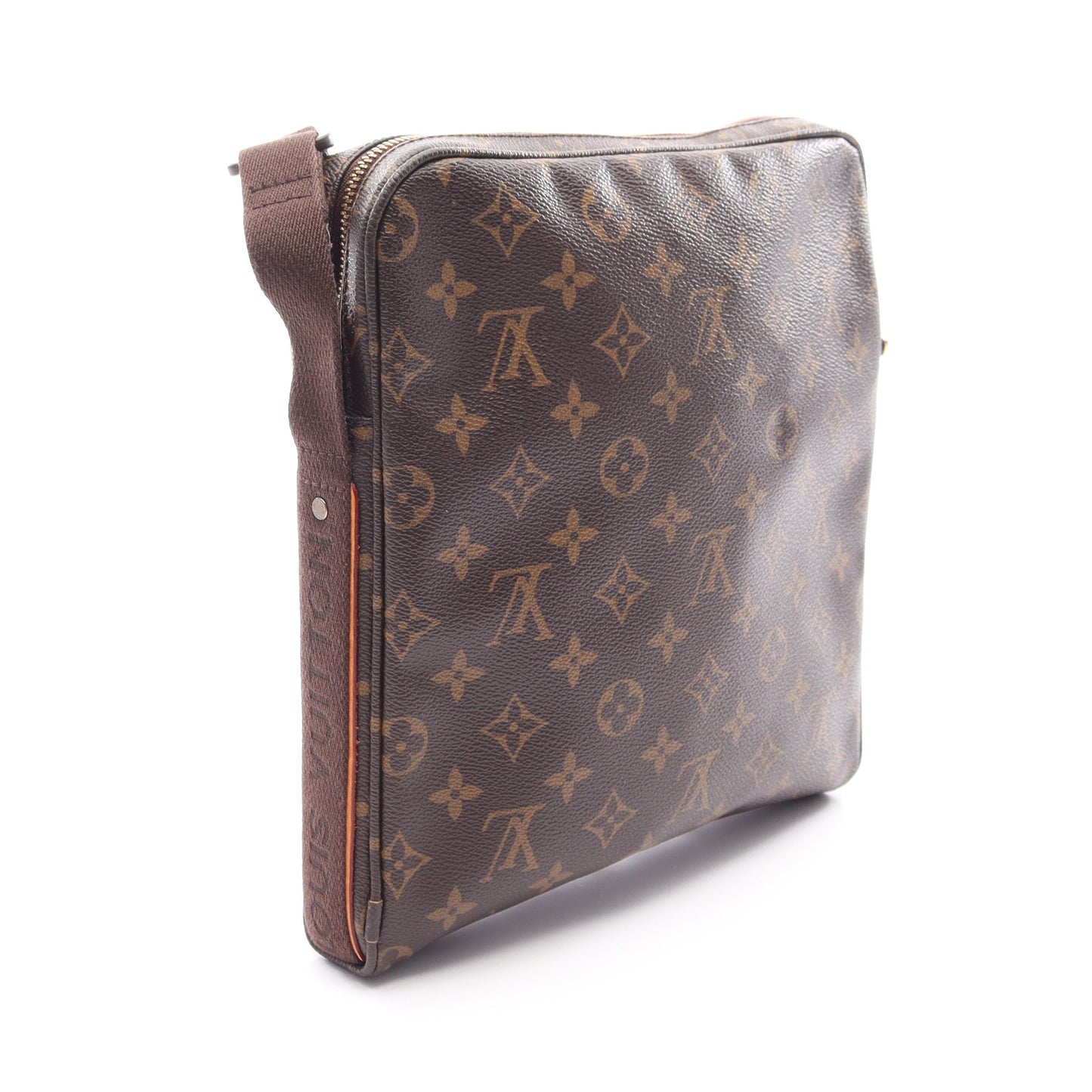 トロター ボブール モノグラム ショルダーバッグ PVC レザー ブラウン ルイヴィトン バッグ LOUIS VUITTON
