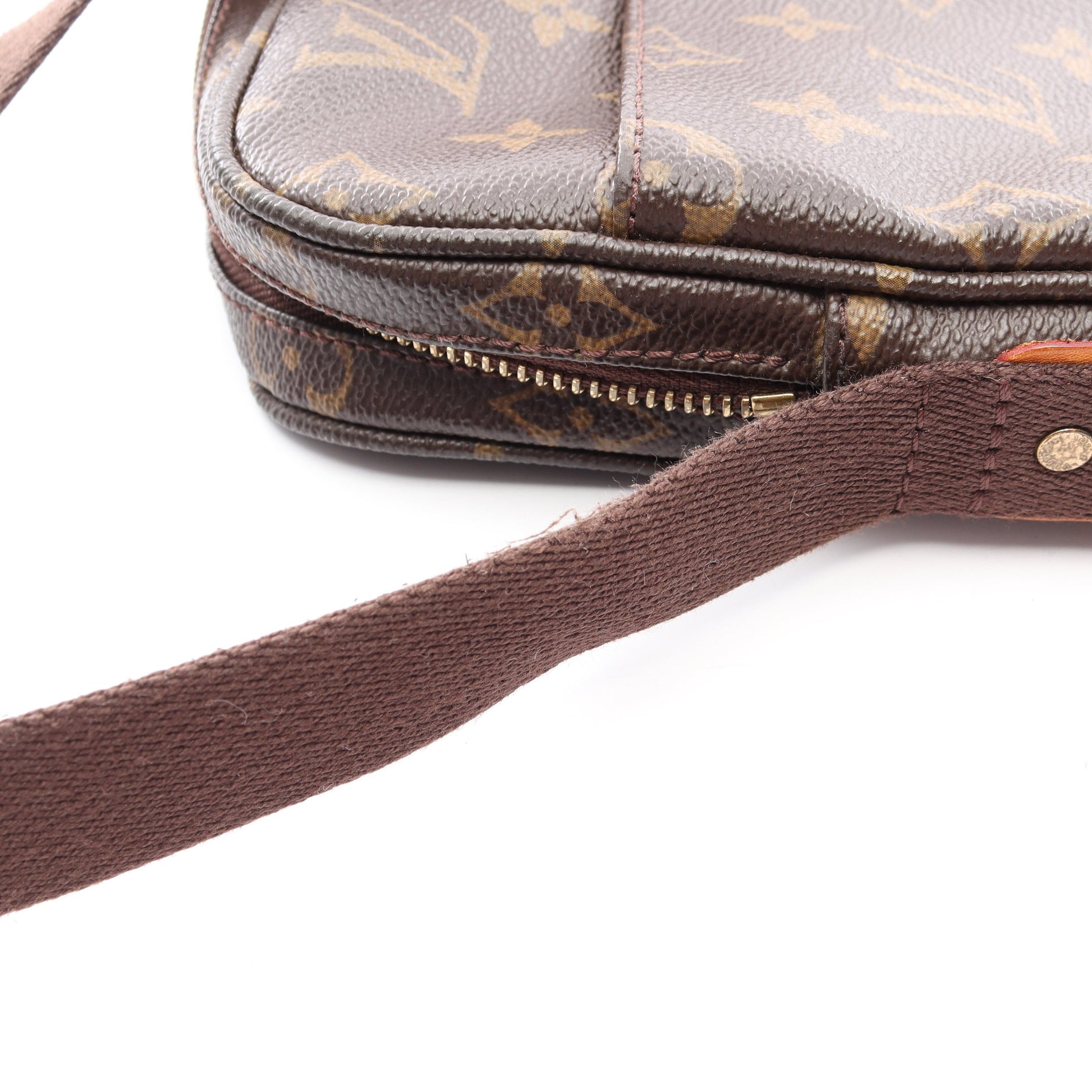 トロター ボブール モノグラム ショルダーバッグ PVC レザー ブラウン ルイヴィトン バッグ LOUIS VUITTON