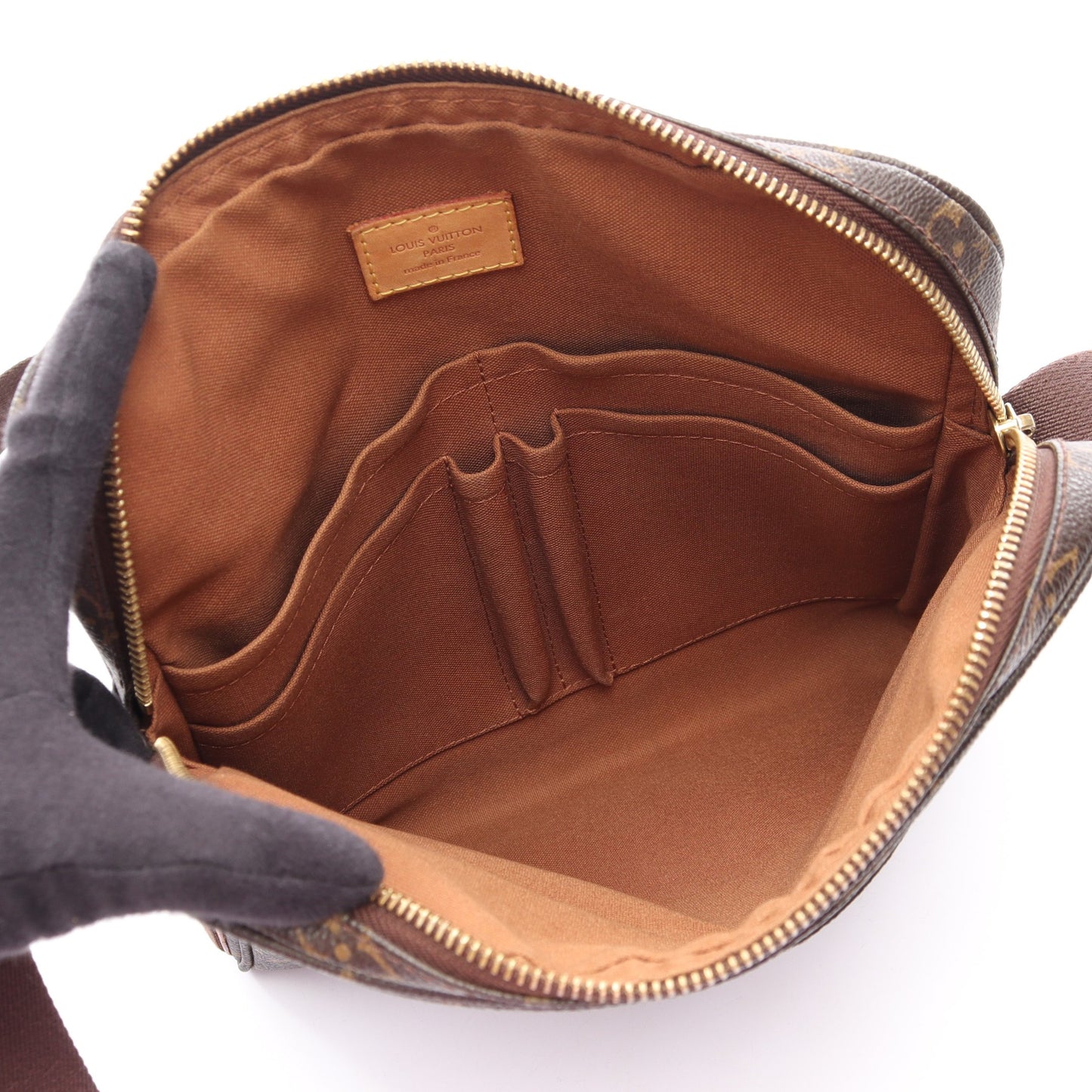 トロター ボブール モノグラム ショルダーバッグ PVC レザー ブラウン ルイヴィトン バッグ LOUIS VUITTON