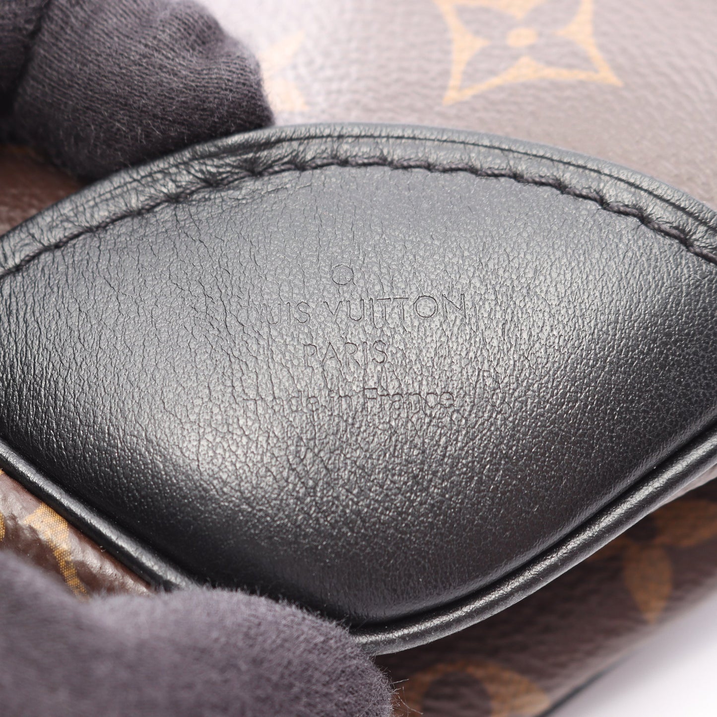 オデオン NM MM モノグラム ノワール ショルダーバッグ PVC レザー ブラウン ブラック ルイヴィトン バッグ LOUIS VUITTON