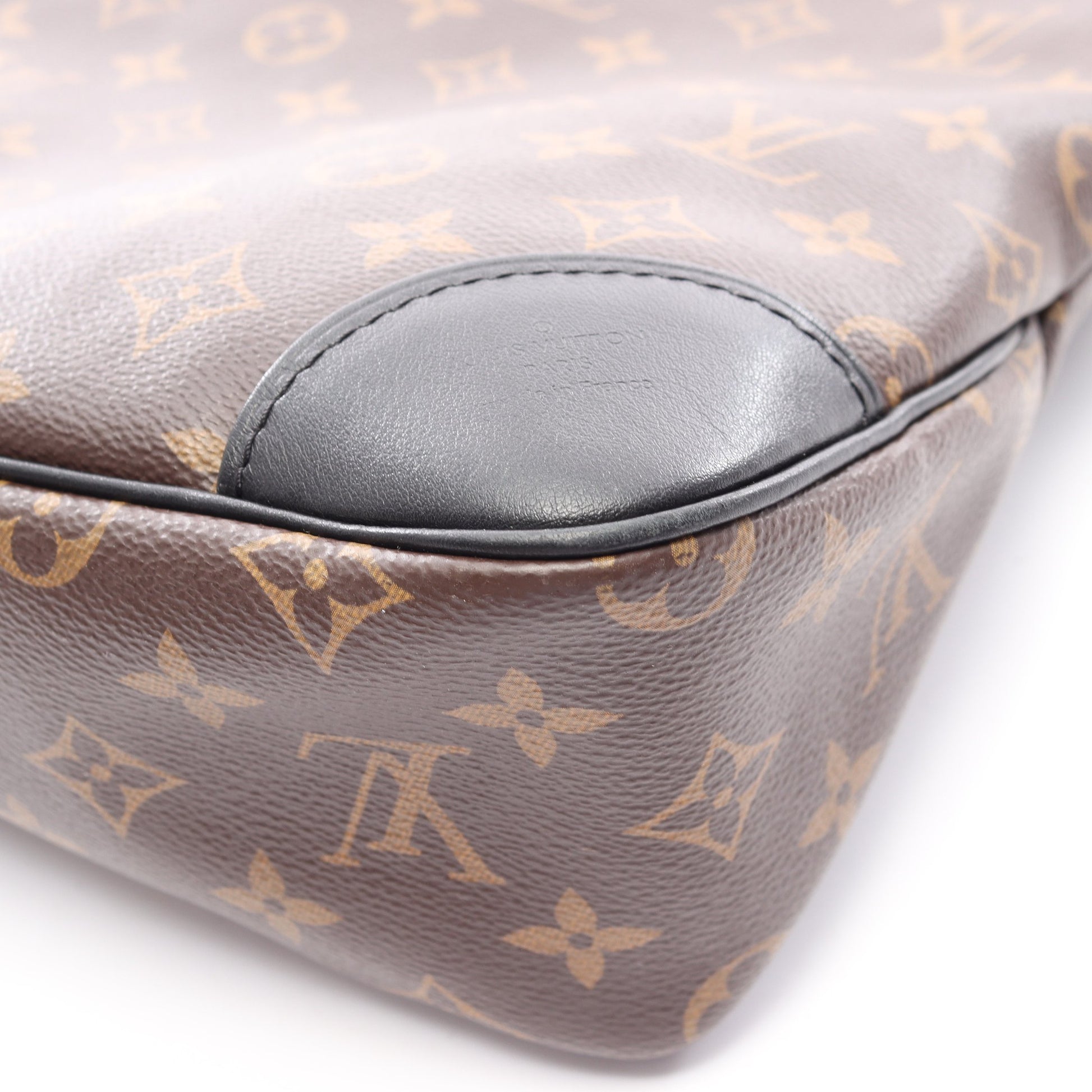 オデオン NM MM モノグラム ノワール ショルダーバッグ PVC レザー ブラウン ブラック ルイヴィトン バッグ LOUIS VUITTON