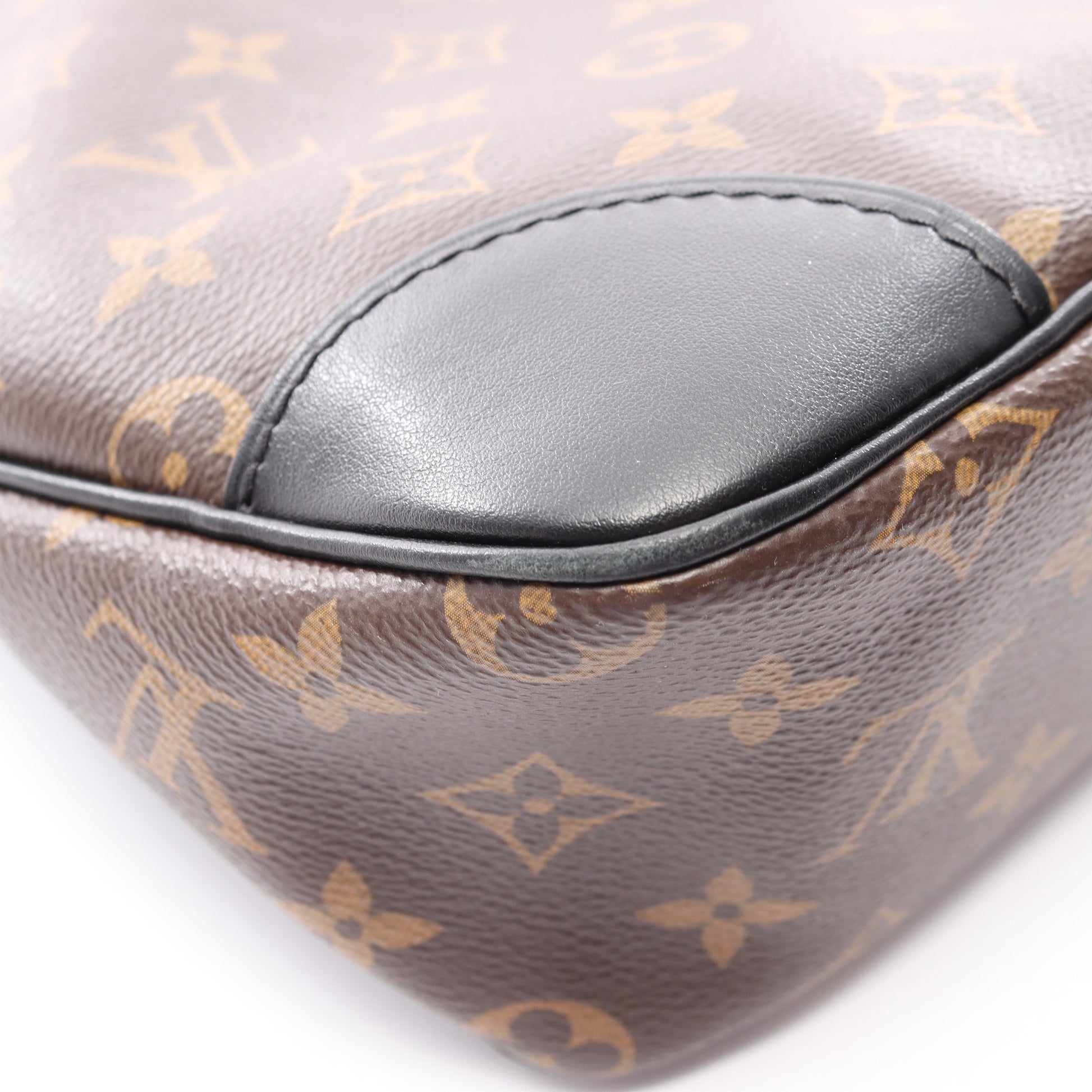 オデオン NM MM モノグラム ノワール ショルダーバッグ PVC レザー ブラウン ブラック ルイヴィトン バッグ LOUIS VUITTON