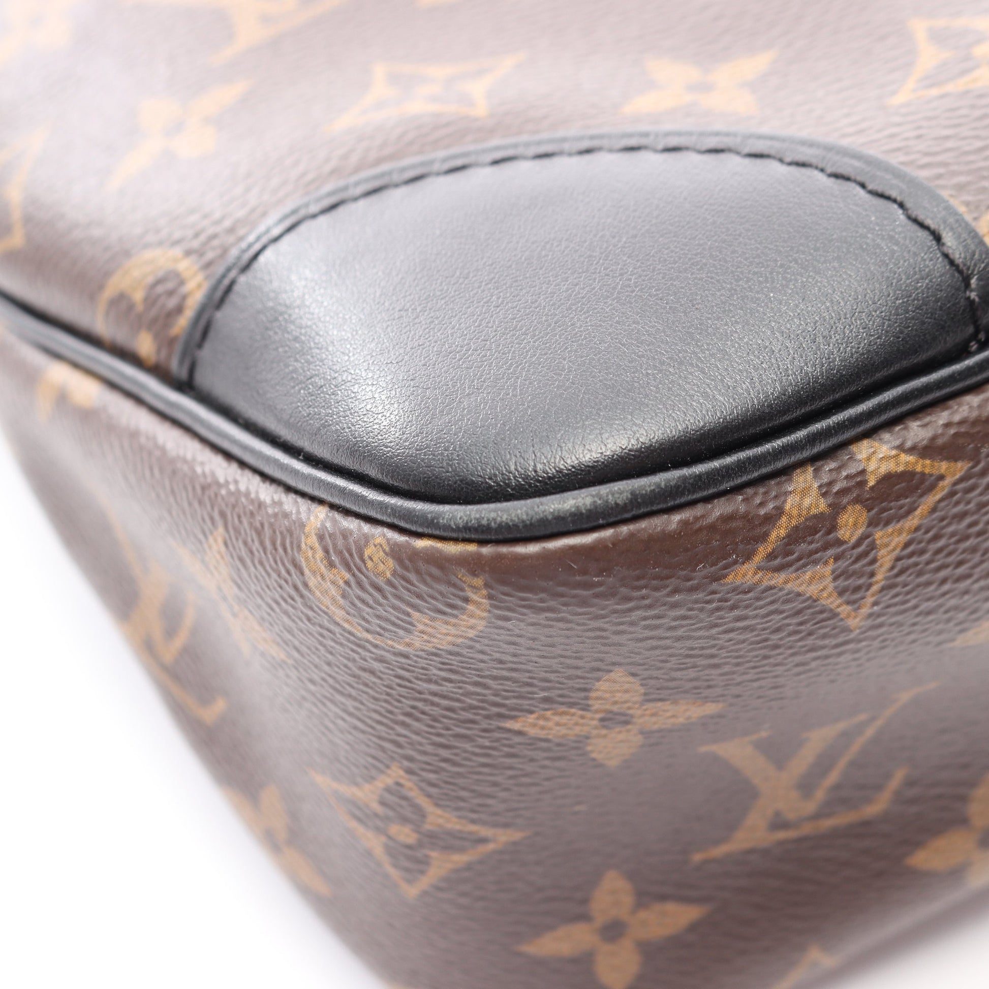 オデオン NM MM モノグラム ノワール ショルダーバッグ PVC レザー ブラウン ブラック ルイヴィトン バッグ LOUIS VUITTON