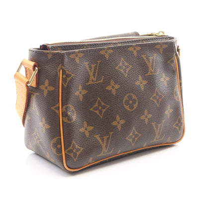 ヴィバシテPM モノグラム ショルダーバッグ PVC レザー ブラウン ルイヴィトン バッグ LOUIS VUITTON
