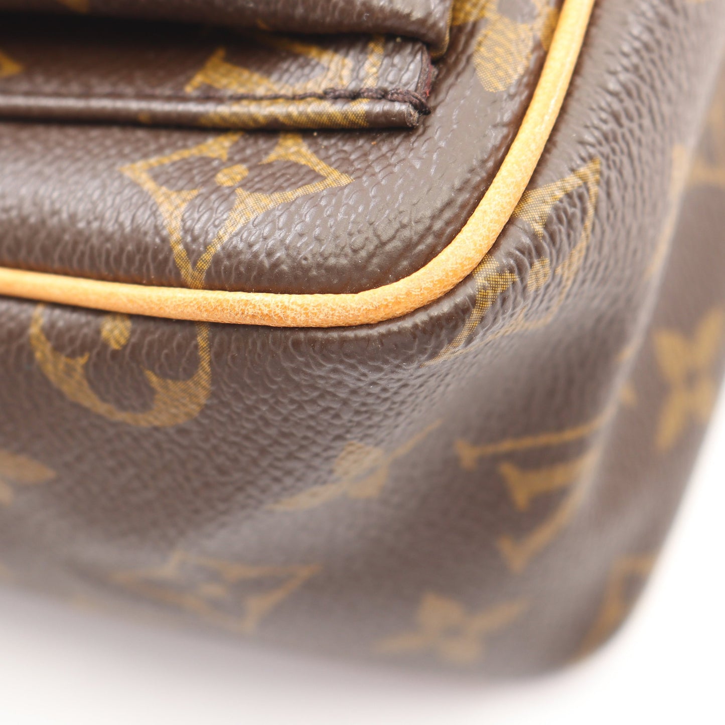 ヴィバシテPM モノグラム ショルダーバッグ PVC レザー ブラウン ルイヴィトン バッグ LOUIS VUITTON