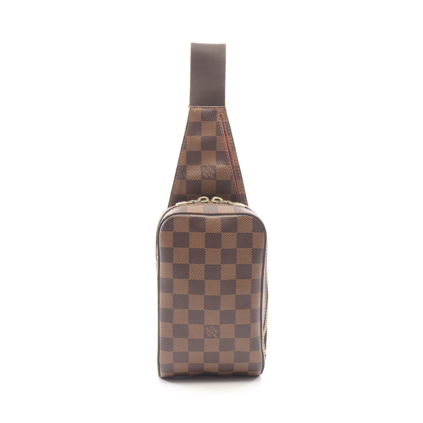 ジェロニモス ダミエエベヌ ボディバッグ PVC ブラウン ルイヴィトン バッグ LOUIS VUITTON