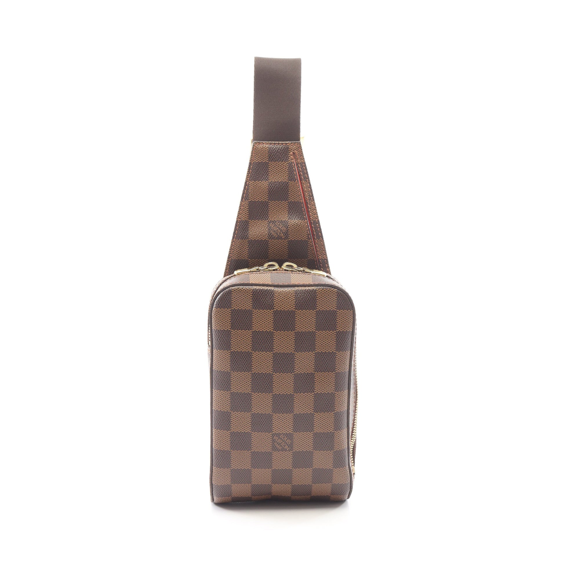 ジェロニモス ダミエエベヌ ボディバッグ PVC ブラウン ルイヴィトン バッグ LOUIS VUITTON