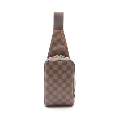 ジェロニモス ダミエエベヌ ボディバッグ PVC ブラウン ルイヴィトン バッグ LOUIS VUITTON