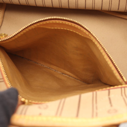 ネヴァーフルMM モノグラム ショルダーバッグ トートバッグ PVC レザー ブラウン ルイヴィトン バッグ LOUIS VUITTON