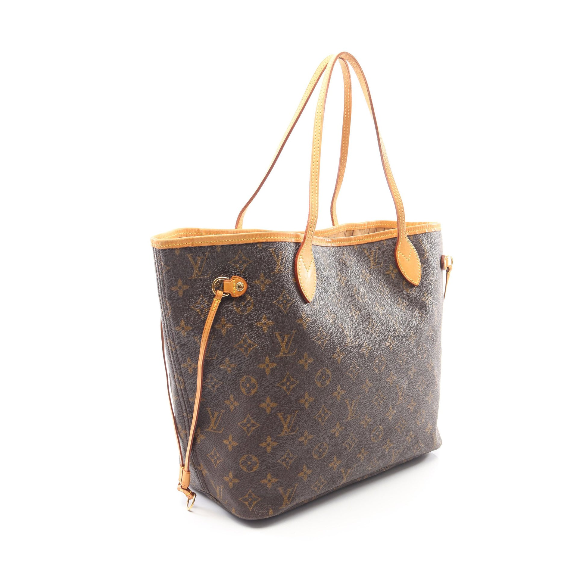 ネヴァーフルMM モノグラム ショルダーバッグ トートバッグ PVC レザー ブラウン ルイヴィトン バッグ LOUIS VUITTON