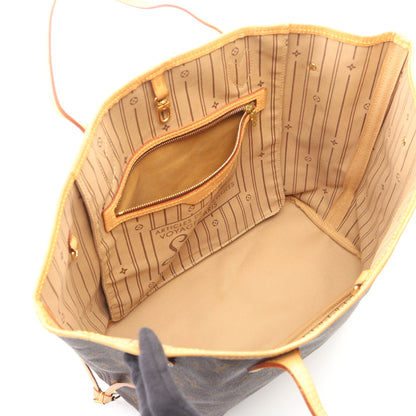 ネヴァーフルMM モノグラム ショルダーバッグ トートバッグ PVC レザー ブラウン ルイヴィトン バッグ LOUIS VUITTON