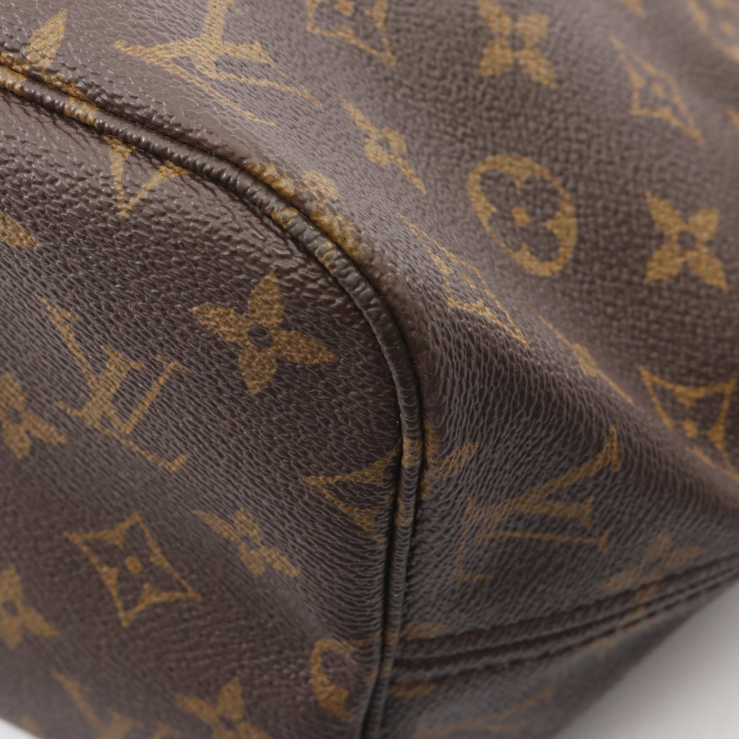 ネヴァーフルMM モノグラム ショルダーバッグ トートバッグ PVC レザー ブラウン ルイヴィトン バッグ LOUIS VUITTON
