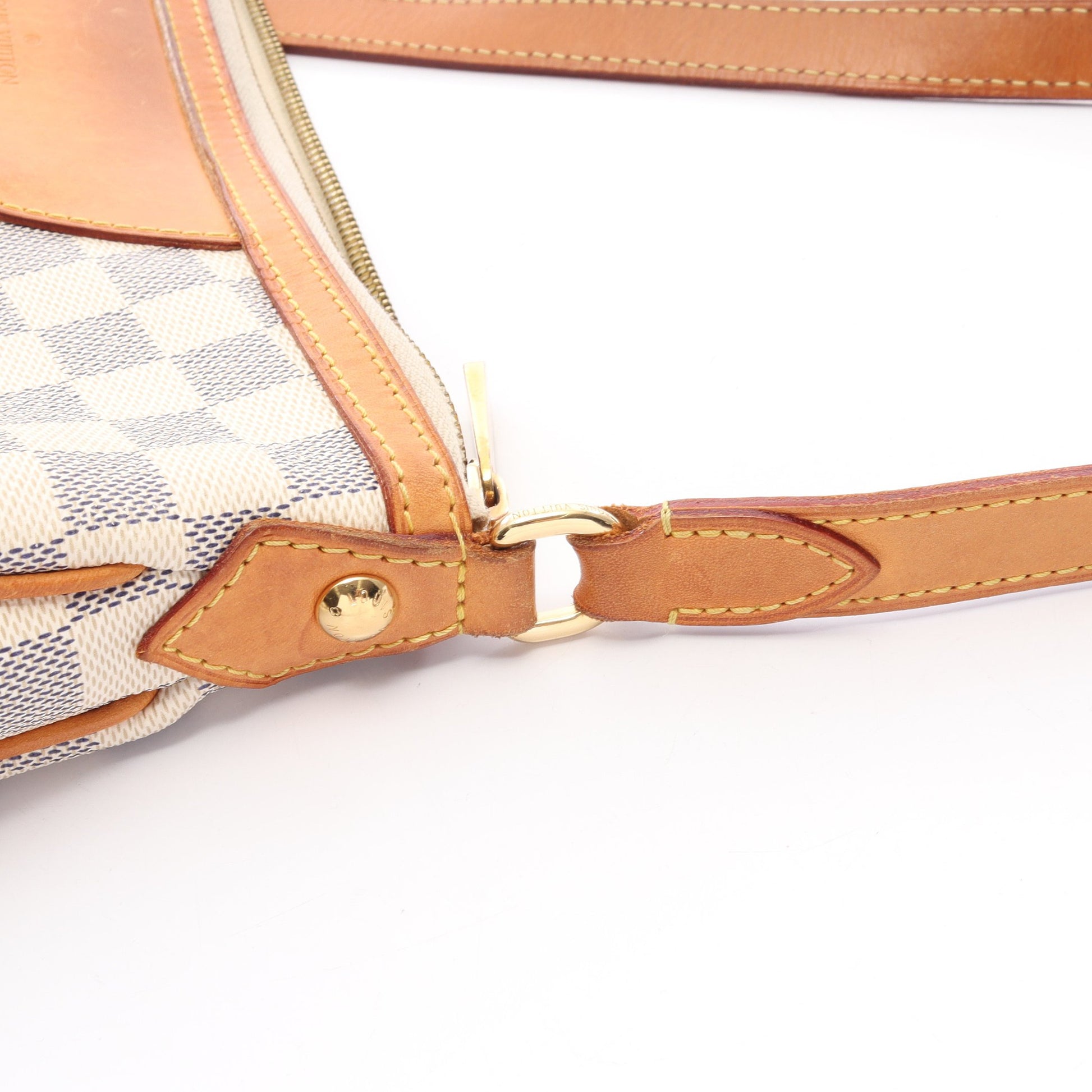 シラクーサMM ダミエアズール ショルダーバッグ PVC レザー ホワイト ルイヴィトン バッグ LOUIS VUITTON