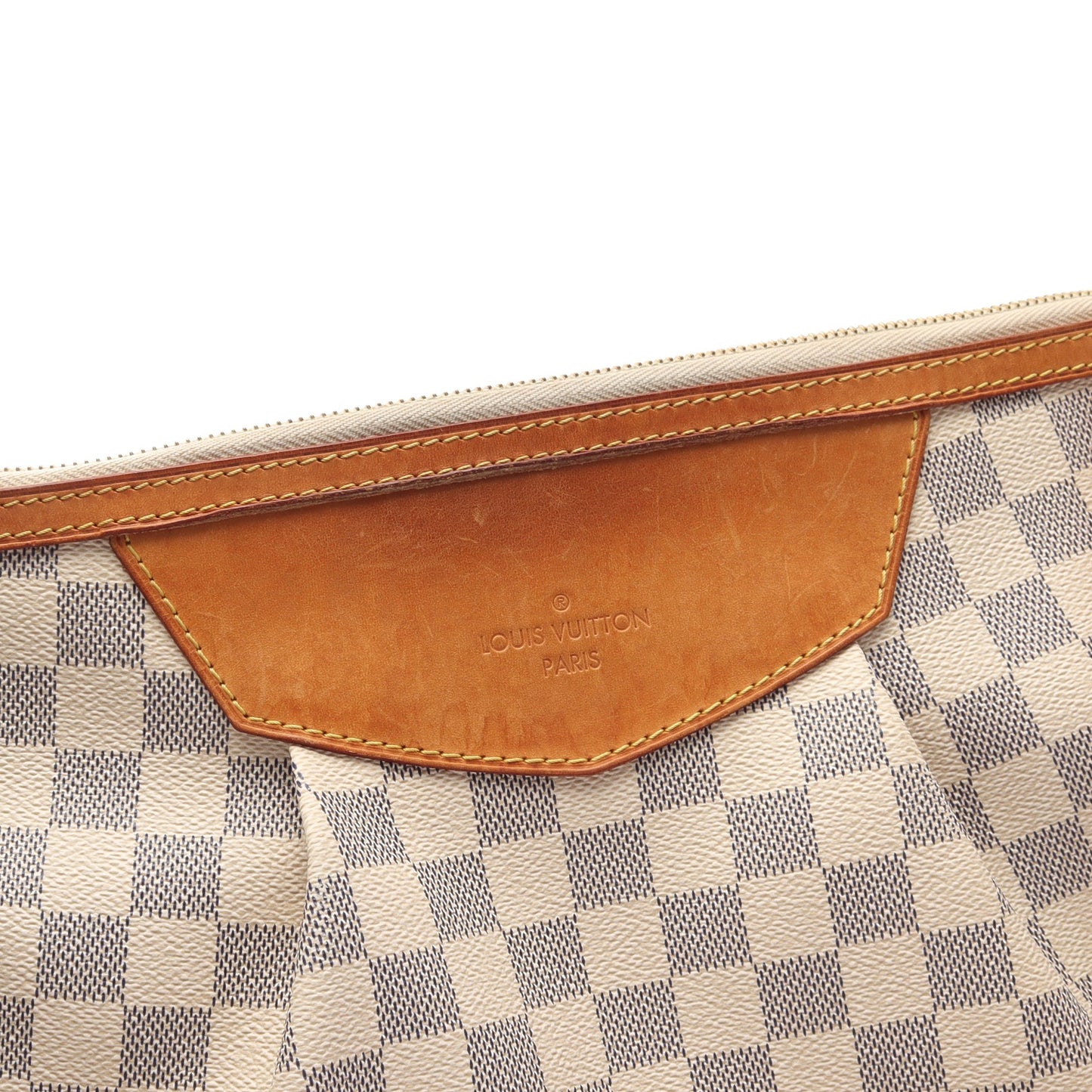 シラクーサMM ダミエアズール ショルダーバッグ PVC レザー ホワイト ルイヴィトン バッグ LOUIS VUITTON