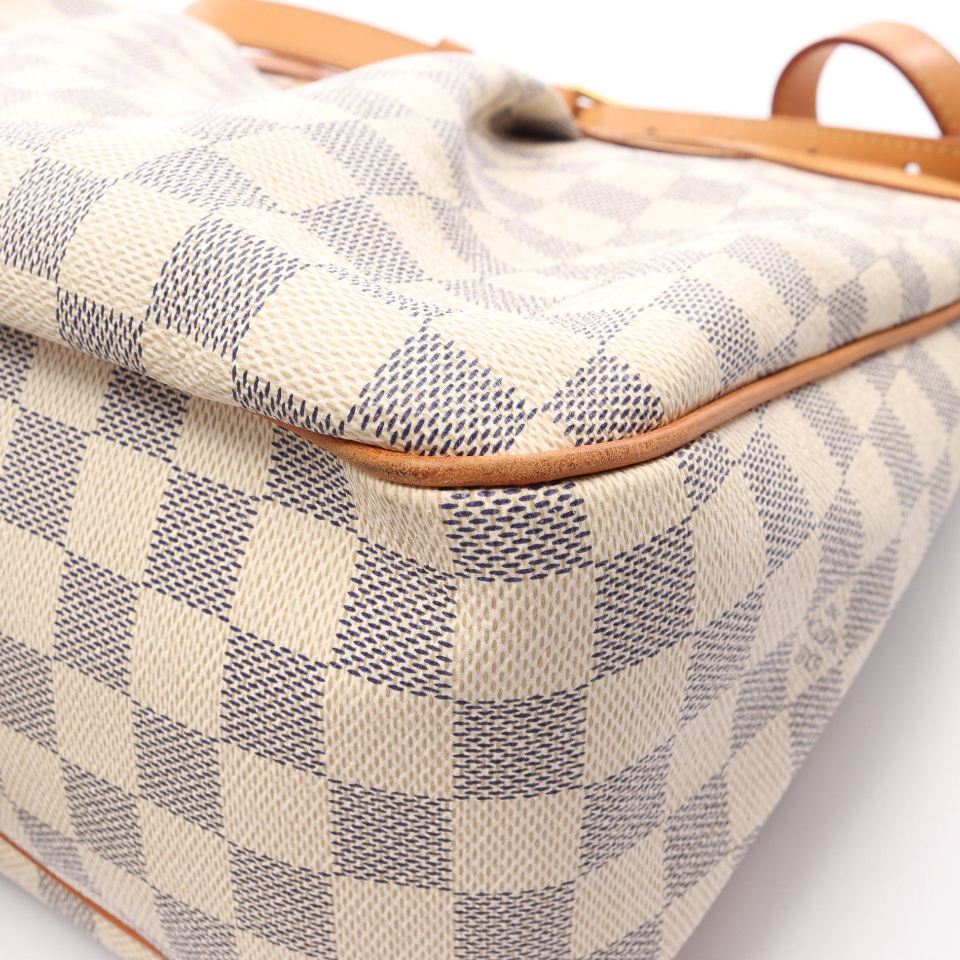 シラクーサMM ダミエアズール ショルダーバッグ PVC レザー ホワイト ルイヴィトン バッグ LOUIS VUITTON