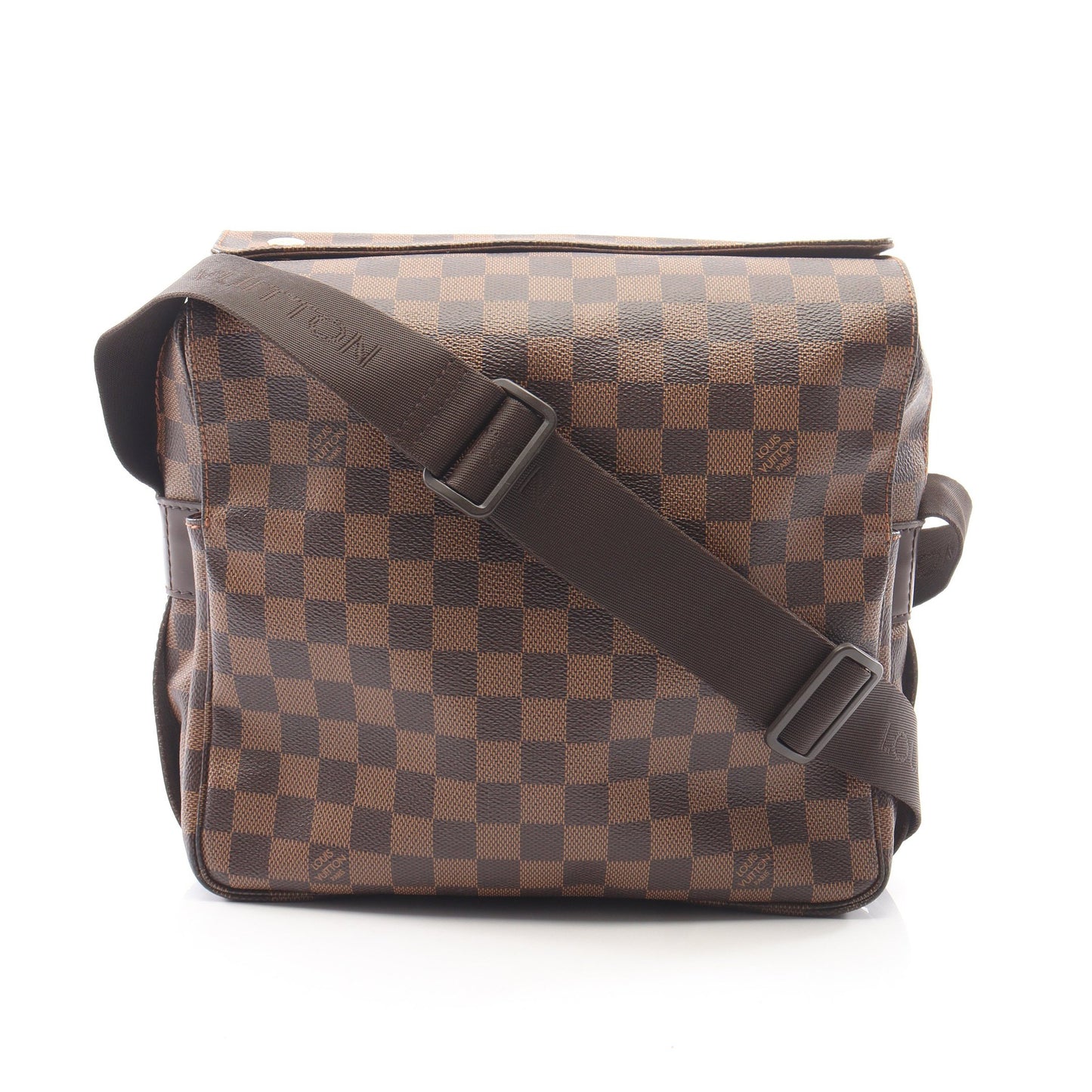 ナヴィグリオ ダミエエベヌ ショルダーバッグ PVC レザー ブラウン ルイヴィトン バッグ LOUIS VUITTON