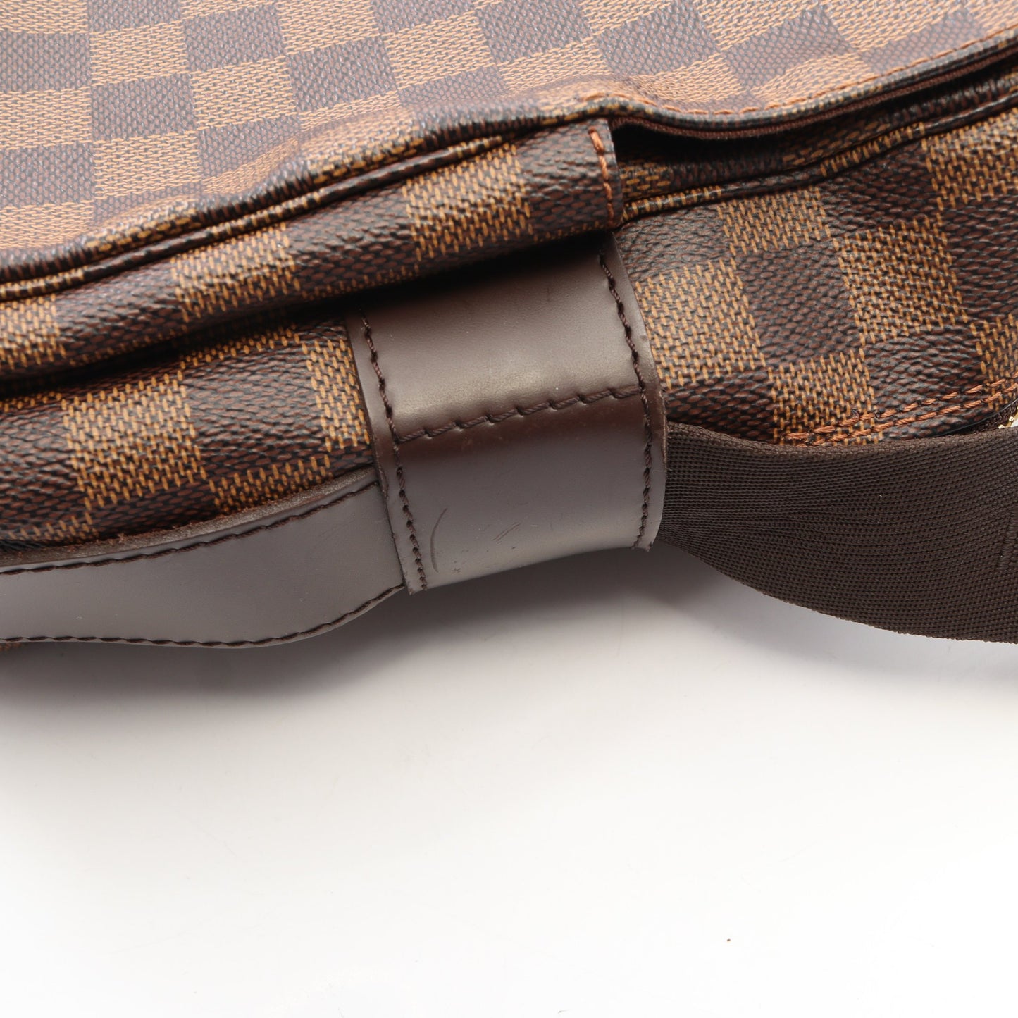 ナヴィグリオ ダミエエベヌ ショルダーバッグ PVC レザー ブラウン ルイヴィトン バッグ LOUIS VUITTON
