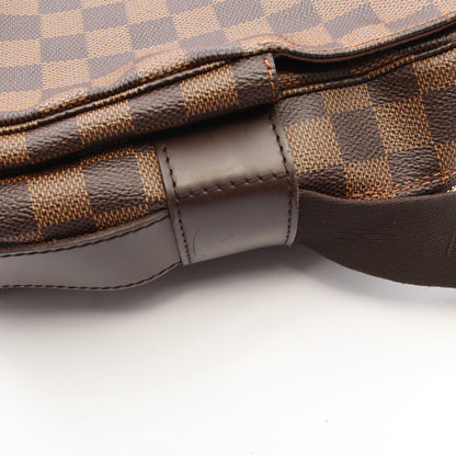 ナヴィグリオ ダミエエベヌ ショルダーバッグ PVC レザー ブラウン ルイヴィトン バッグ LOUIS VUITTON