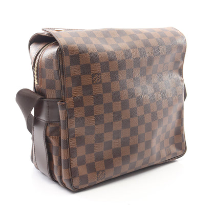 ナヴィグリオ ダミエエベヌ ショルダーバッグ PVC レザー ブラウン ルイヴィトン バッグ LOUIS VUITTON
