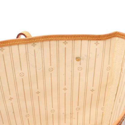 ネヴァーフルMM ダミエアズール ショルダーバッグ トートバッグ PVC レザー ホワイト ルイヴィトン バッグ LOUIS VUITTON