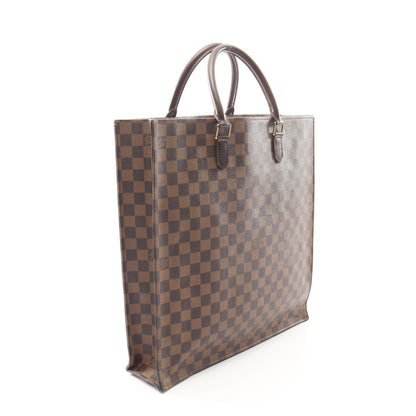 サックプラ ダミエエベヌ ハンドバッグ トートバッグ PVC レザー ブラウン ルイヴィトン バッグ LOUIS VUITTON