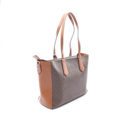 KIMBERLY 3 IN 1 トート ラージ 2WAY ハンドバッグ トートバッグ PVC レザー ダークブラウン ブラウン マイケルコース バッグ MICHAEL KORS