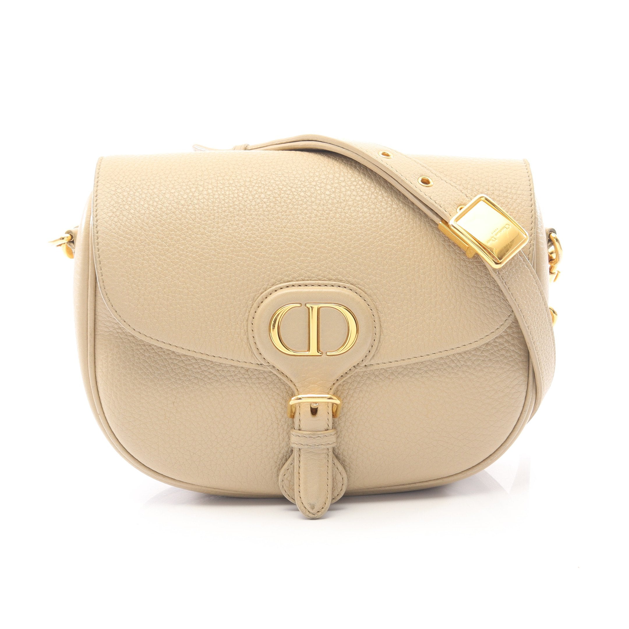 DIOR BOBBY バッグ ミディアム ショルダーバッグ レザー ベージュ