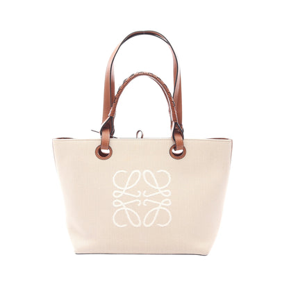 アナグラム 2WAY ショルダーバッグ トートバッグ キャンバス レザー ライトベージュ ブラウン ロエベ バッグ LOEWE
