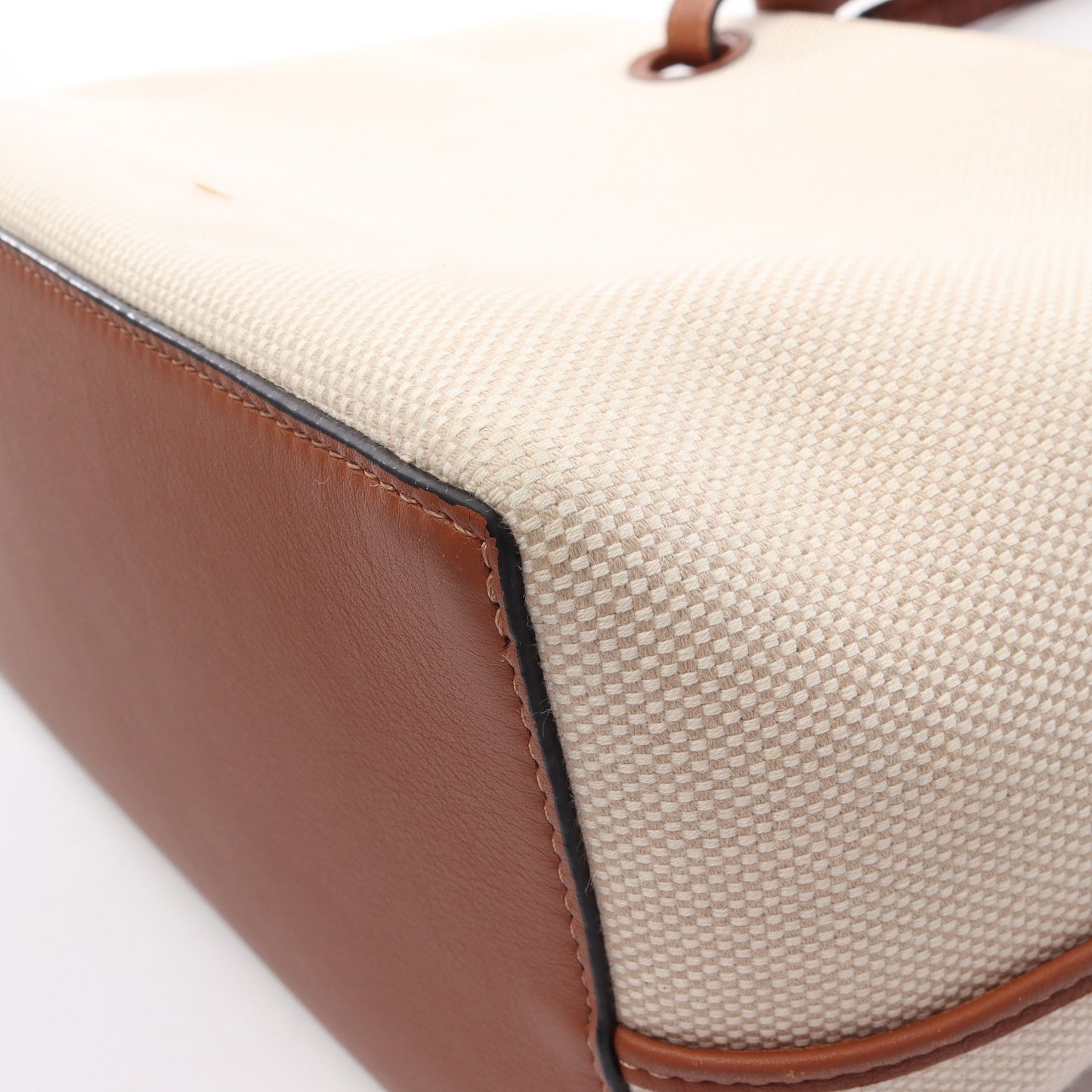 アナグラム 2WAY ショルダーバッグ トートバッグ キャンバス レザー ライトベージュ ブラウン ロエベ バッグ LOEWE