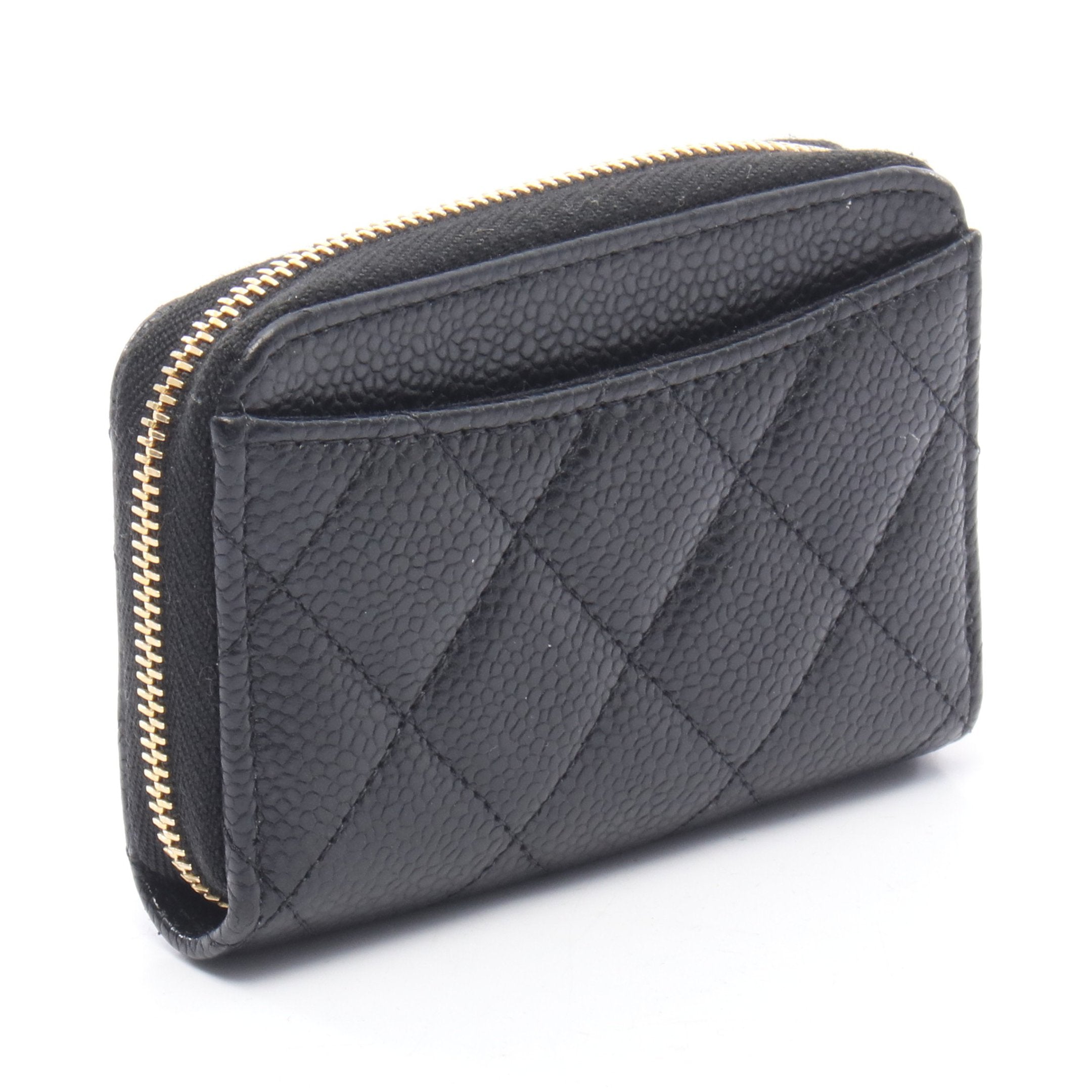 正規品 シャネル マトラッセ ゴールド金具 ジップ パース ケース CHANEL コインケース ゴールド金具 クラシック ジップ コインパース