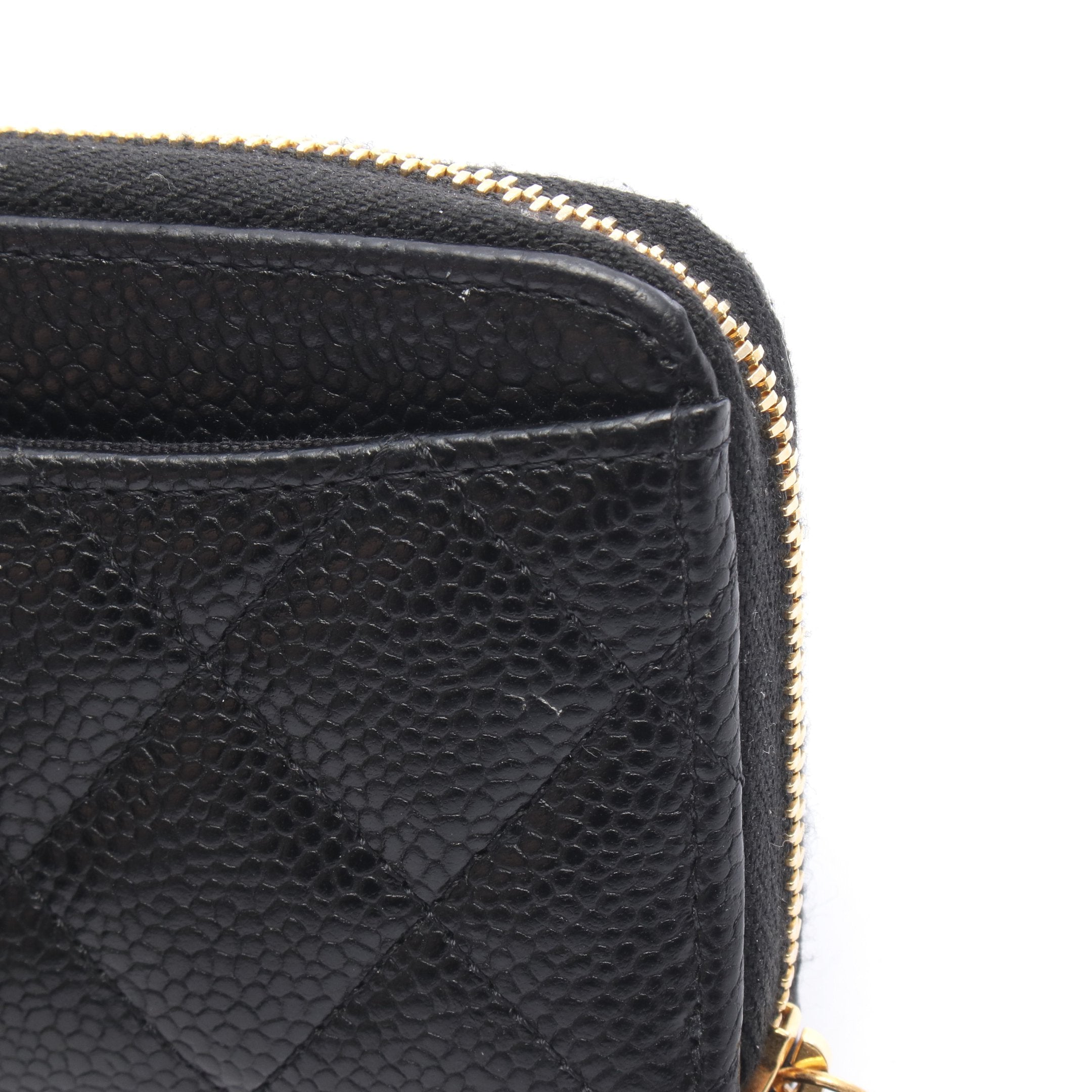 正規品 シャネル マトラッセ ゴールド金具 ジップ パース ケース CHANEL(シャネル) コインケース クラシック ジップ コインパース
