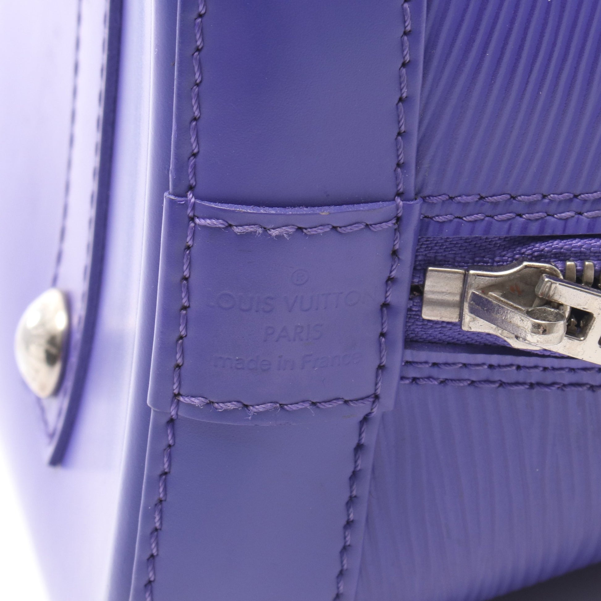 アルマPM エピ フィグ ハンドバッグ レザー パープル ルイヴィトン バッグ LOUIS VUITTON