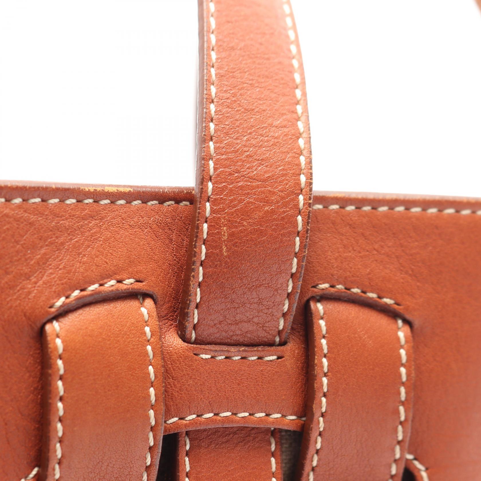 マカダム ハンドバッグ トートバッグ レザー ブラウン セリーヌ バッグ CELINE