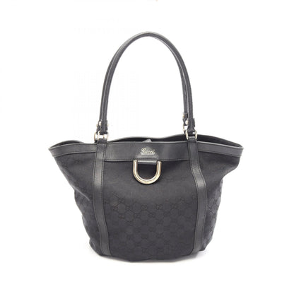 アビー GGキャンバス ショルダーバッグ トートバッグ キャンバス レザー ブラック グッチ バッグ GUCCI