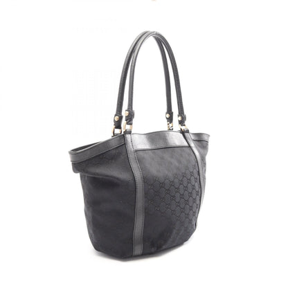 アビー GGキャンバス ショルダーバッグ トートバッグ キャンバス レザー ブラック グッチ バッグ GUCCI