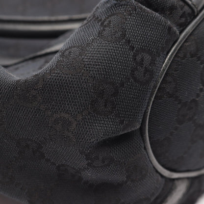 アビー GGキャンバス ショルダーバッグ トートバッグ キャンバス レザー ブラック グッチ バッグ GUCCI