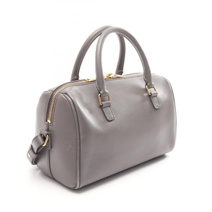 ベイビーダッフル 2WAY ハンドバッグ レザー グレー サンローランパリ バッグ SAINT LAURENT PARIS