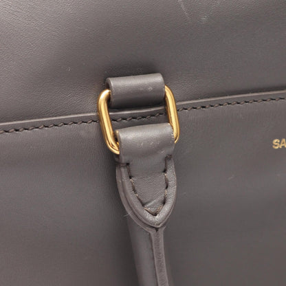 ベイビーダッフル 2WAY ハンドバッグ レザー グレー サンローランパリ バッグ SAINT LAURENT PARIS