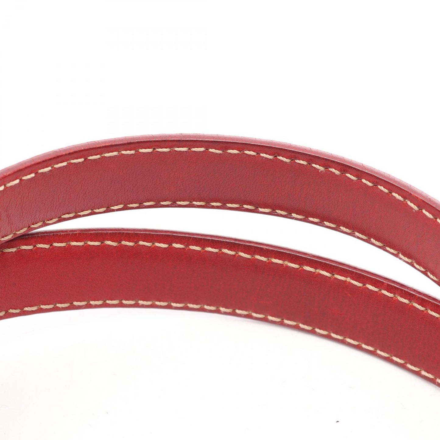 マカダム ハンドバッグ PVC レザー ベージュ レッド セリーヌ バッグ CELINE