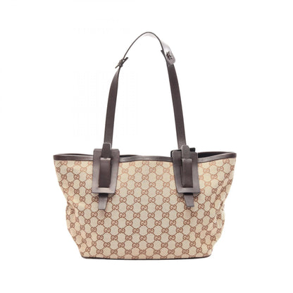 GGキャンバス ショルダーバッグ トートバッグ キャンバス レザー ベージュ ダークブラウン グッチ バッグ GUCCI