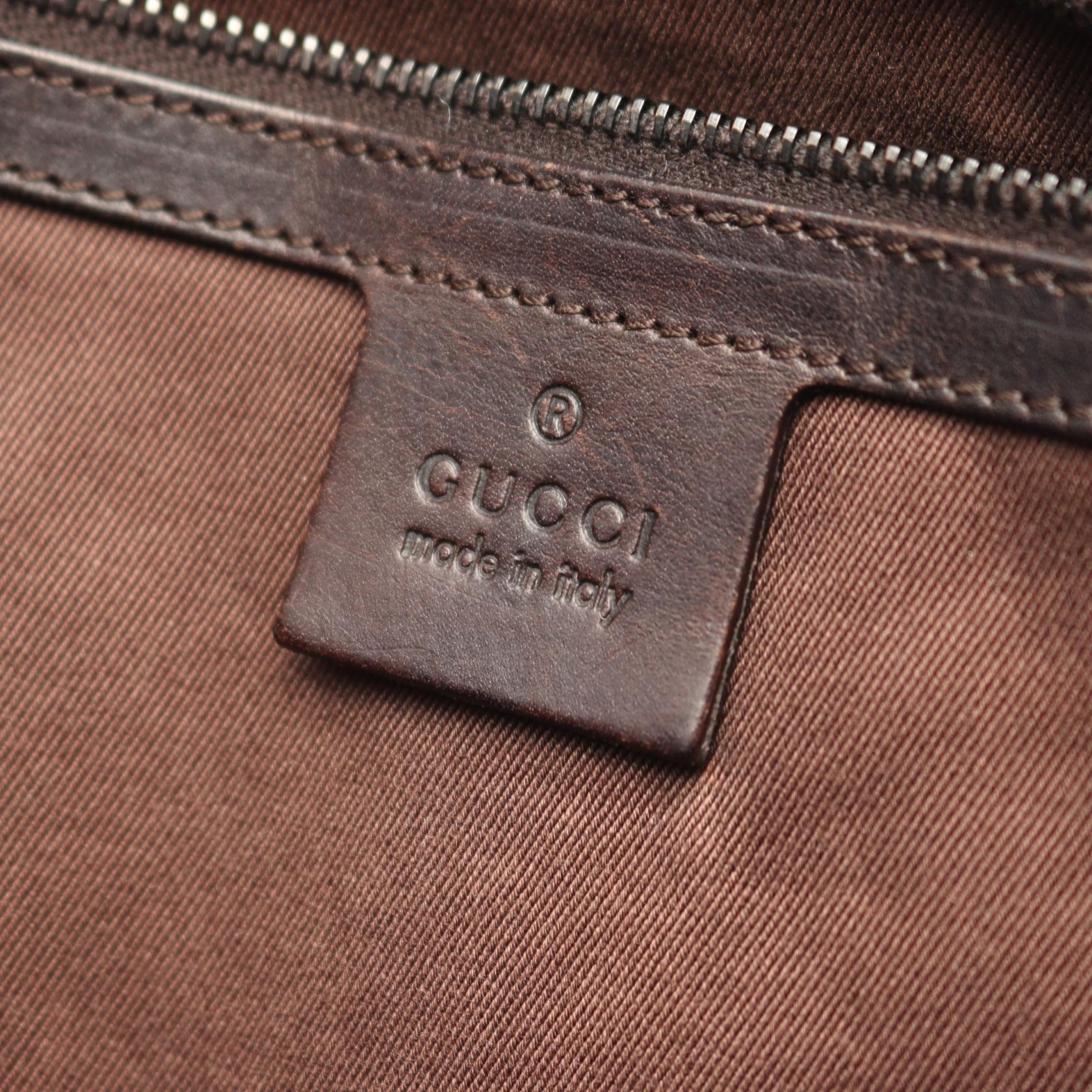 GGキャンバス ショルダーバッグ トートバッグ キャンバス レザー ベージュ ダークブラウン グッチ バッグ GUCCI