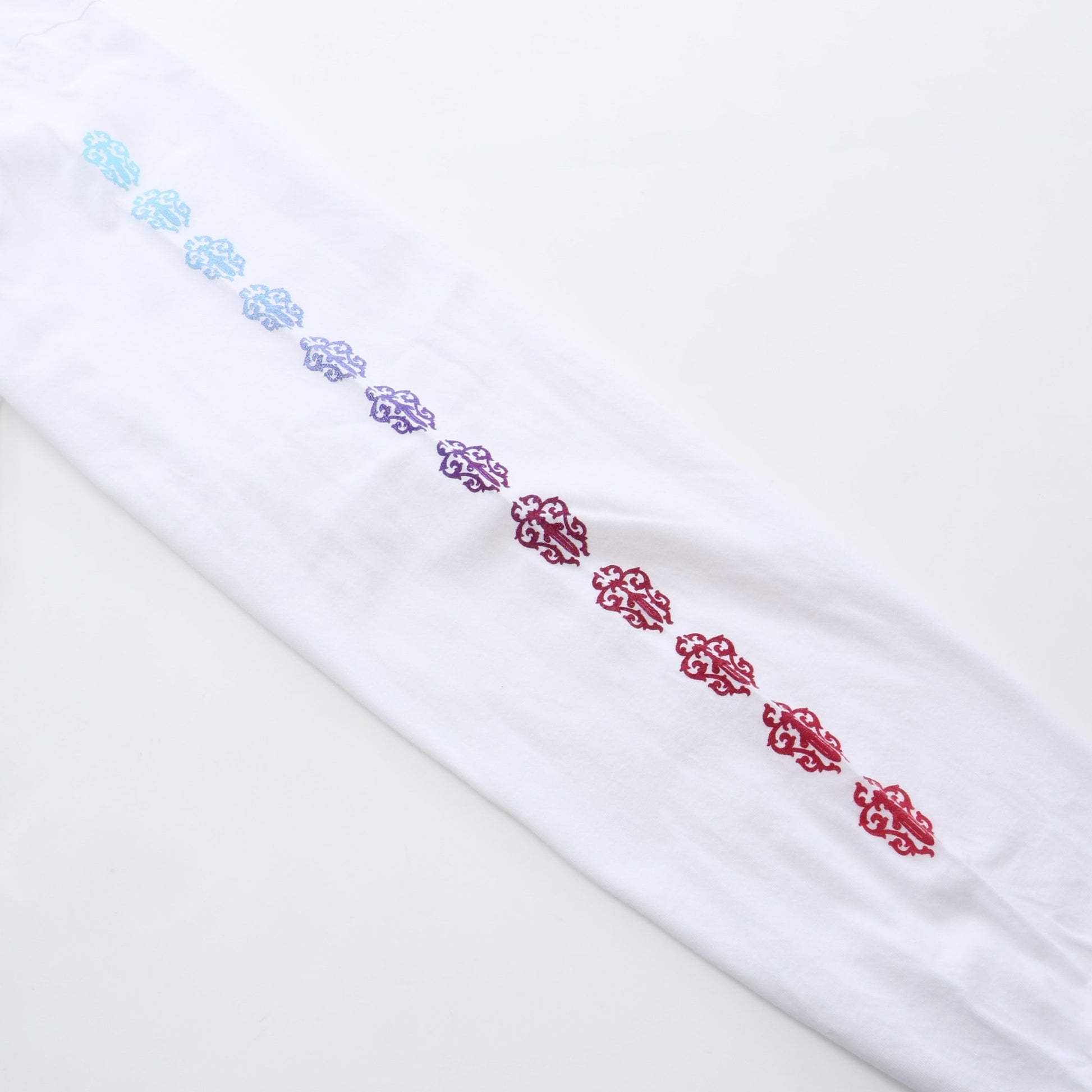 グラデーションホースシュー ヴァインダガー 長袖Tシャツ コットン ホワイト クロムハーツ トップス Chrome Hearts