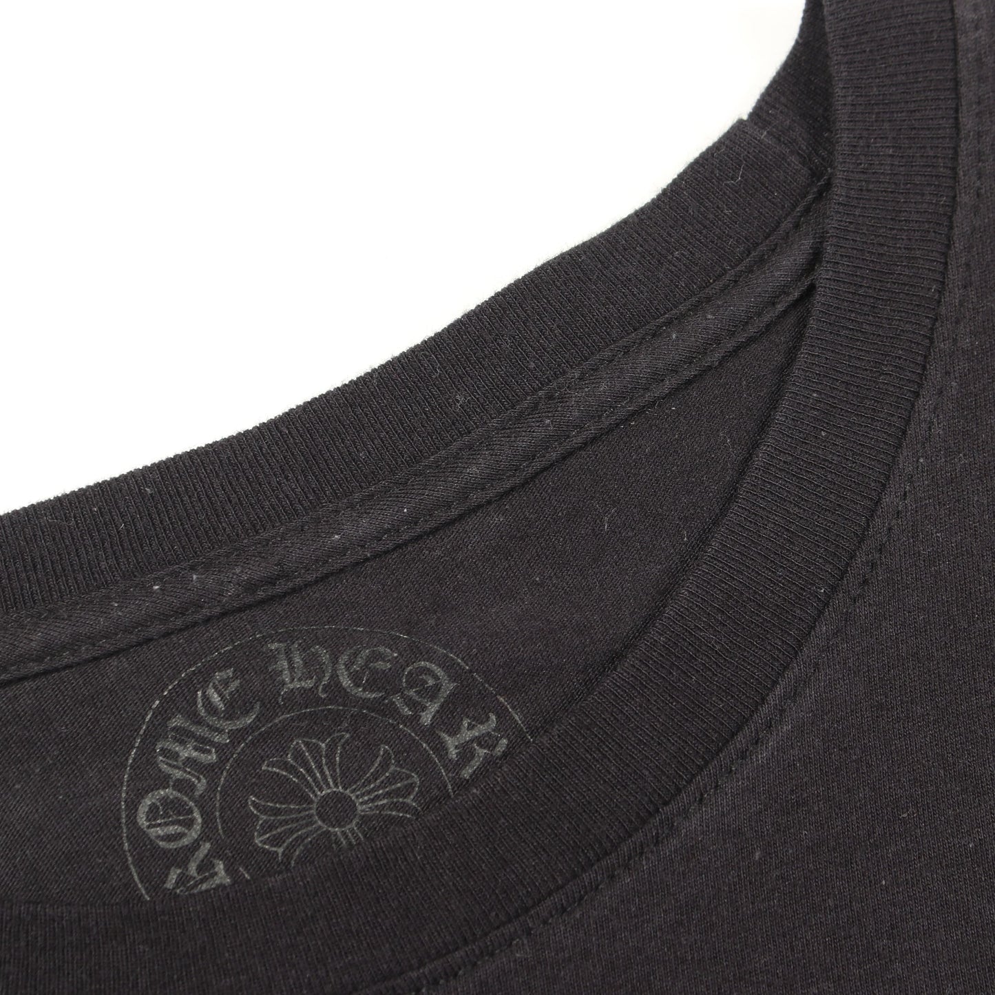 ホースシューフローラルクロス クルーネック 長袖Tシャツ コットン ブラック クロムハーツ トップス Chrome Hearts