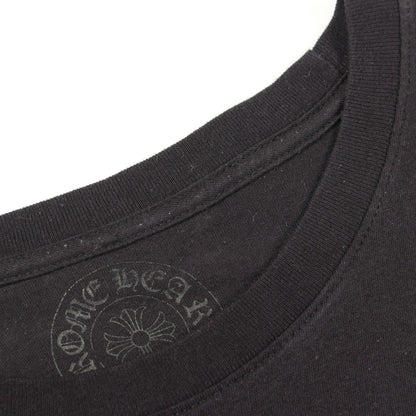 ホースシューフローラルクロス クルーネック 長袖Tシャツ コットン ブラック クロムハーツ トップス Chrome Hearts